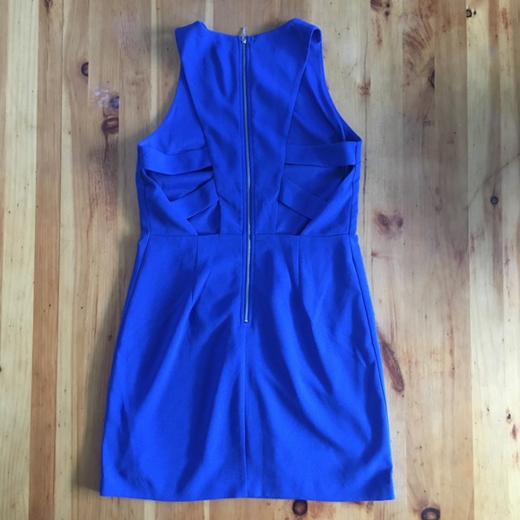 Forever 21 Blue Cutout Dress Size Large New - Picture 7 of 9